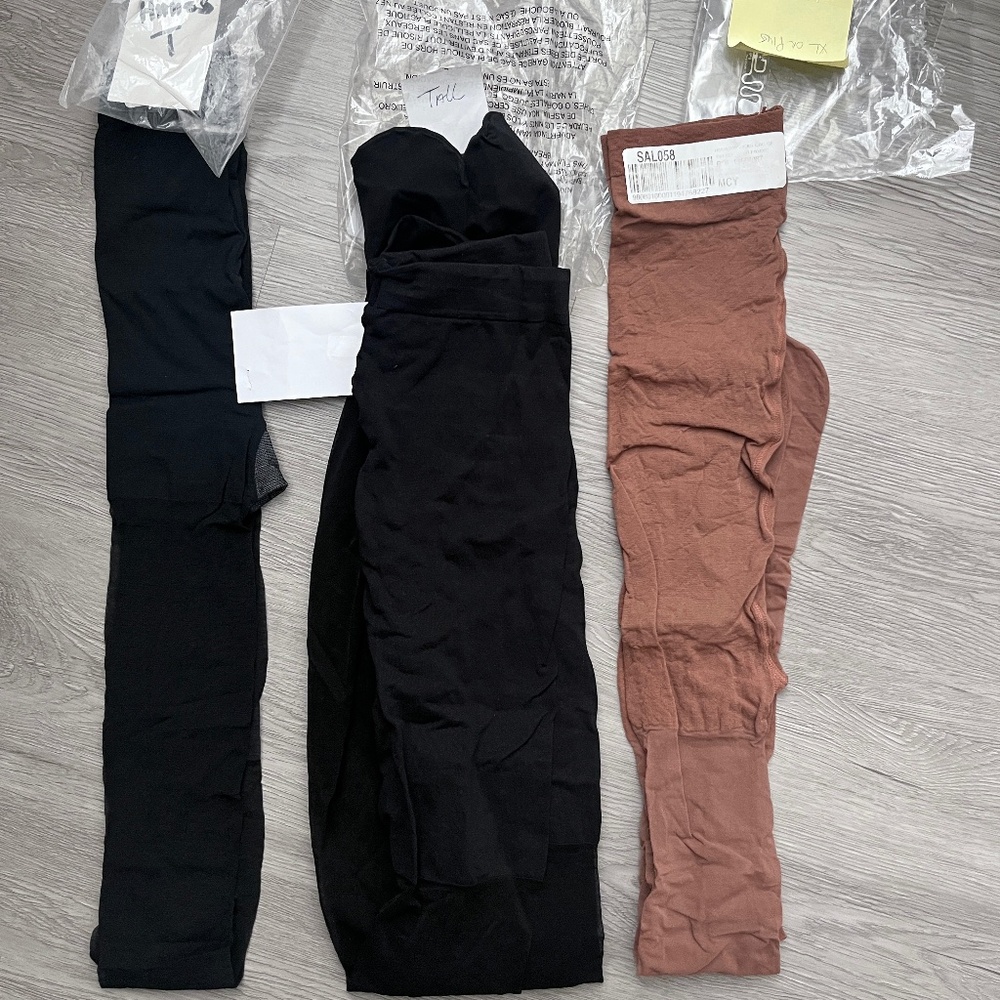 Hue/Hanes Women's Opaque Tights & Pantyhose Lot (4-Pairs, Tall)